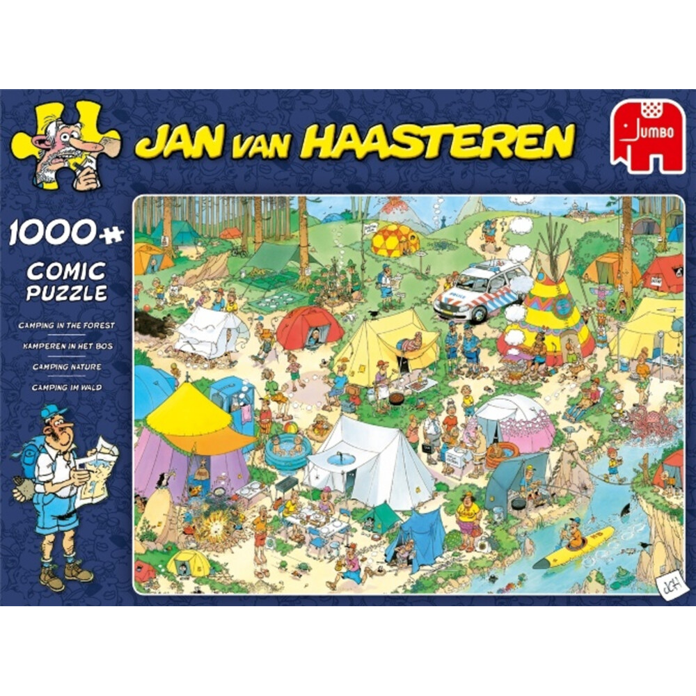 Jan Van Haasteren Puzzel Kamperen In Het Bos 1000 Stukjes