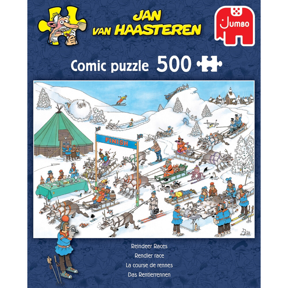 Jan Van Haasteren Puzzel Rendier Race 500 Stukjes