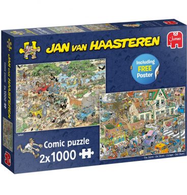 Jan Van Haasteren Puzzel Safari&Storm - 2 x 1000 stukjes 2 stuks