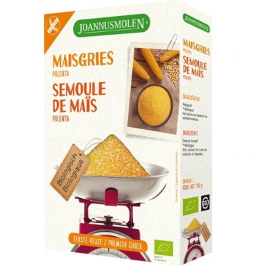 3x Joannusmolen Maisgriesmeel Polenta Glutenvrij Bio 350 gr