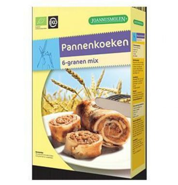 3x Joannusmolen Pannenkoekenmix Meergranen Eko 300 gr