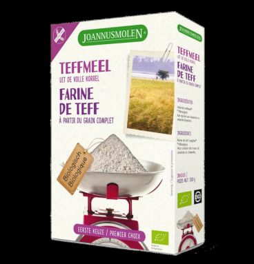 3x Joannusmolen Teffmeel Volkoren Glutenvrij Bio 300 gr