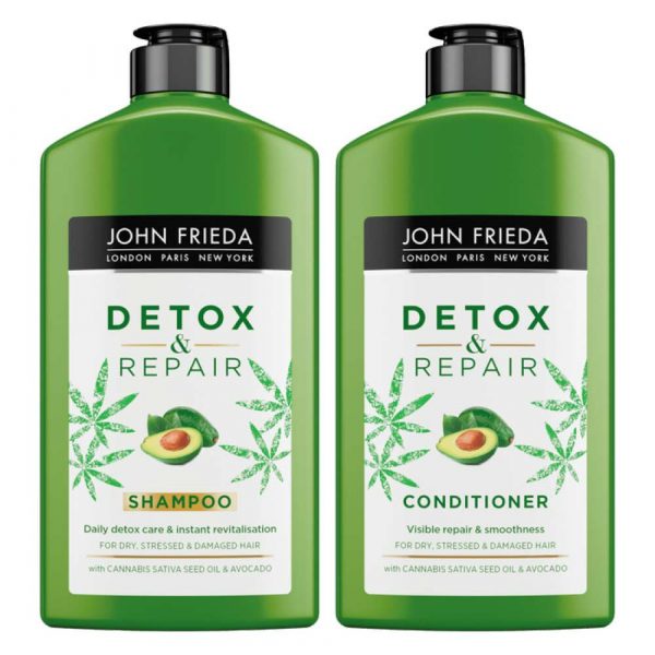 John Frieda Detox&Repair Shampoo + Conditioner Pakket