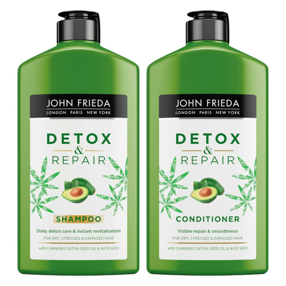 John Frieda Detox&Repair Shampoo + Conditioner Pakket