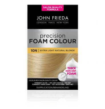 6x John Frieda Precision Foam Colour Haarkleuring 10N Extra Light Natural Blonde