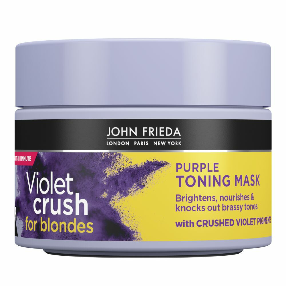 4x John Frieda Violet Crush Purple Toning Haarmasker 250 ml