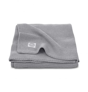 Jollein Deken Basic Knit Stone Grey 100 x 150 cm