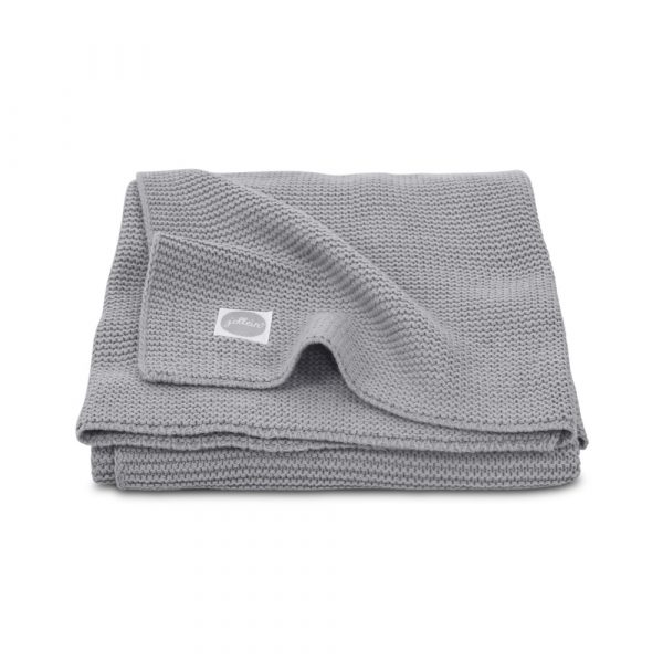 Jollein Deken Basic Knit Stone Grey 100 x 150 cm