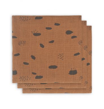 2x Jollein Hydrofiel Multidoek Small 70x70cm Spot Caramel 3 stuks