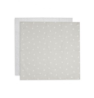 Jollein Hydrofiele Doek Small Dotted&Rabbit Nougat 2 stuks