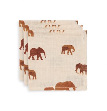 Jollein Multidoek Hydrofiel Small 70x70cm Savannah 3 stuks