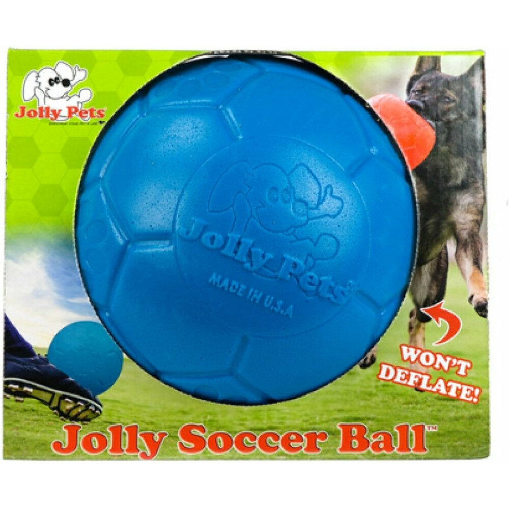 Jolly Pets Soccer Ball Blauw 15 cm