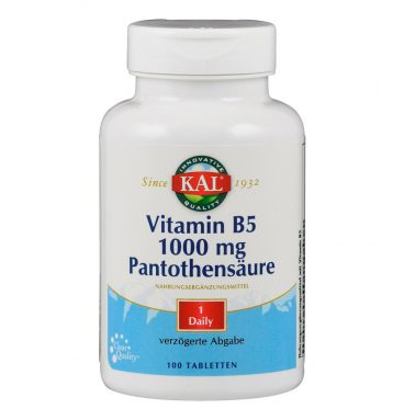 KAL Vitamine B5 1000MG Pantotheenzuur 100 tabletten