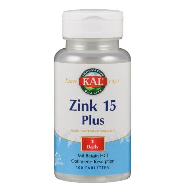 KAL Zink 15 Plus 100 tabletten