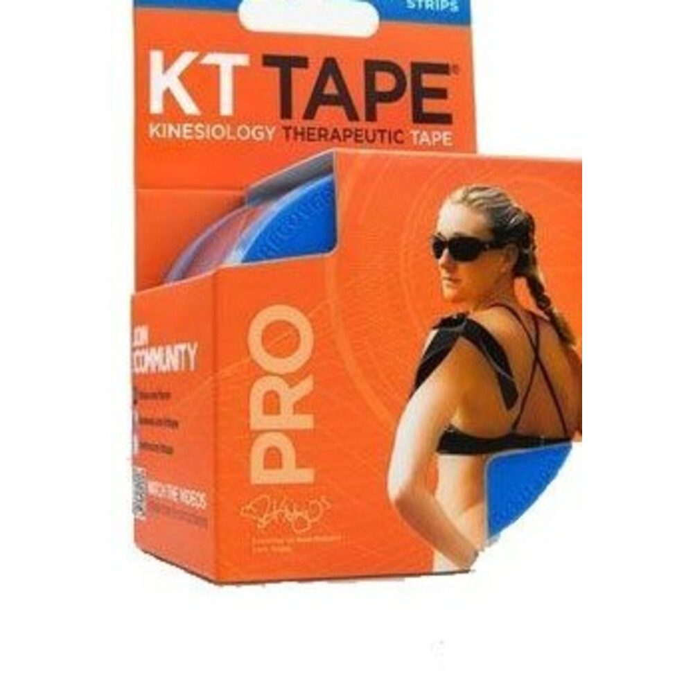 KT Tape Pro Strips Blauw Rol 20 stuks