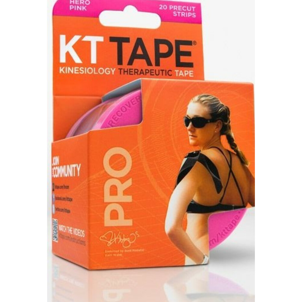 KT Tape Pro Strips Roze Rol 20 stuks