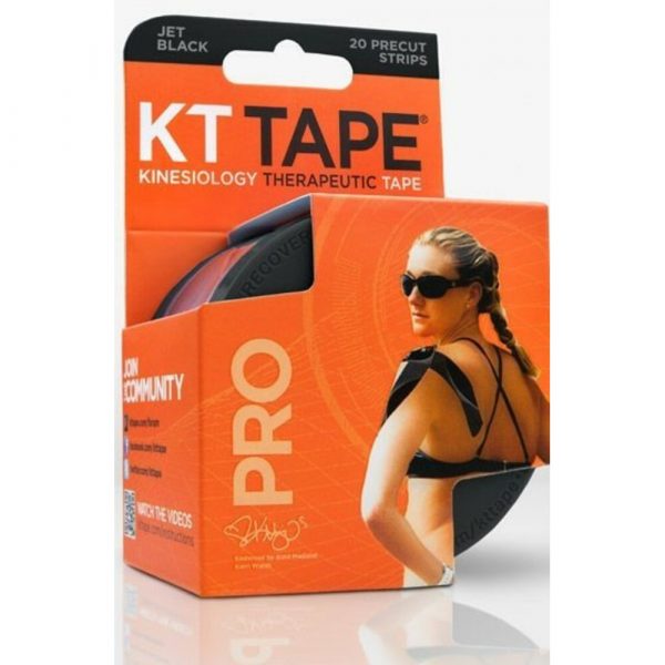 KT Tape Pro Strips Zwart Rol 20 stuks