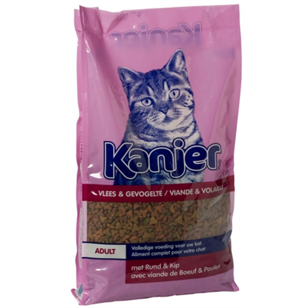 Kanjer Kattenbrokken Vlees - Gevogelte 10 kg