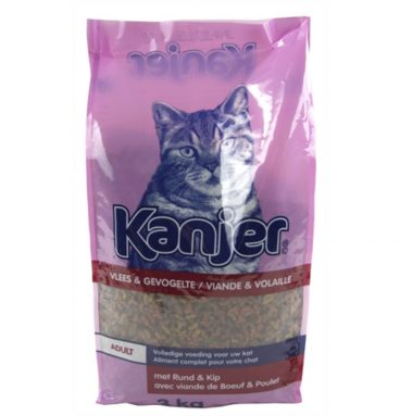 Kanjer Kattenbrokken Vlees - Gevogelte 3 kg