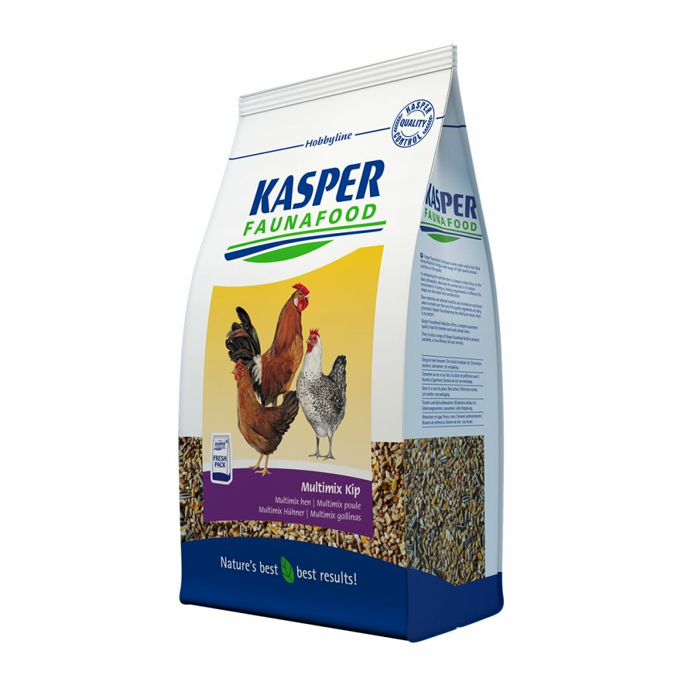 3x Kasper Faunafood Hobbyline Multimix Kip 4 kg