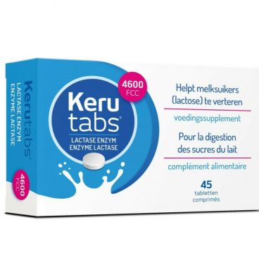 Kerutabs Lactase Enzym 4600 FCC 45 tabletten