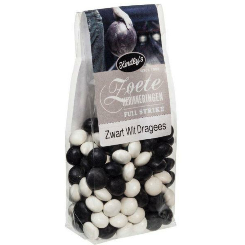 6x Kindly's Zwart Wit Dragees 200 gr