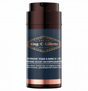 King C. Gillette Hydraterende Gezicht en Stoppelbaard Crème 100 ml