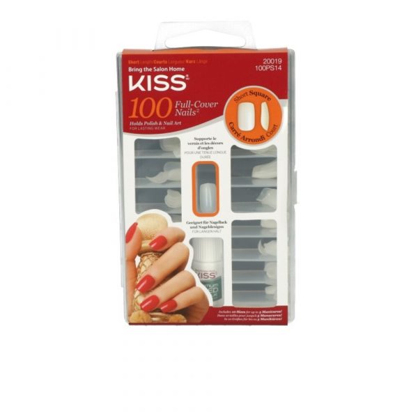 Kiss 100 Full Cover Nails Short Square