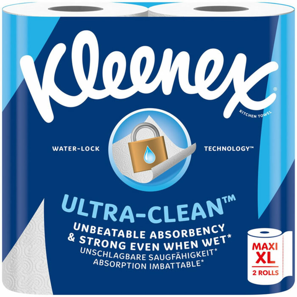 3x Kleenex Keukenpapier Ultra Clean Maxi XL 2 stuks