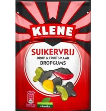 6x Klene Dropgums Suikervrij 105 gram