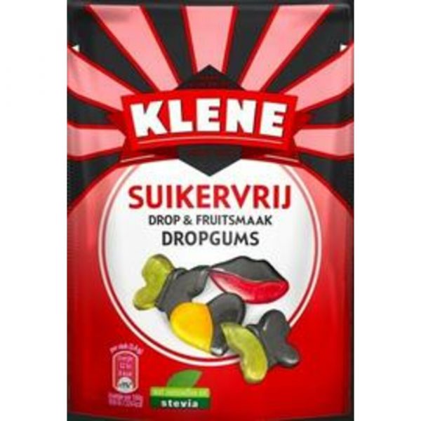 6x Klene Dropgums Suikervrij 105 gram