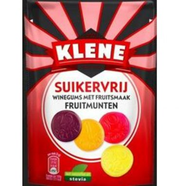 Klene Fruitmunten Suikervrij 105 gr