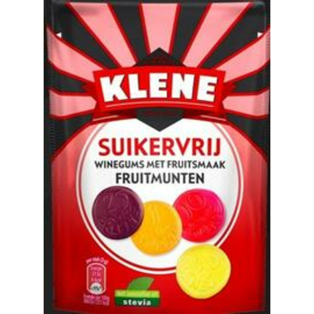 Klene Fruitmunten Suikervrij 105 gr