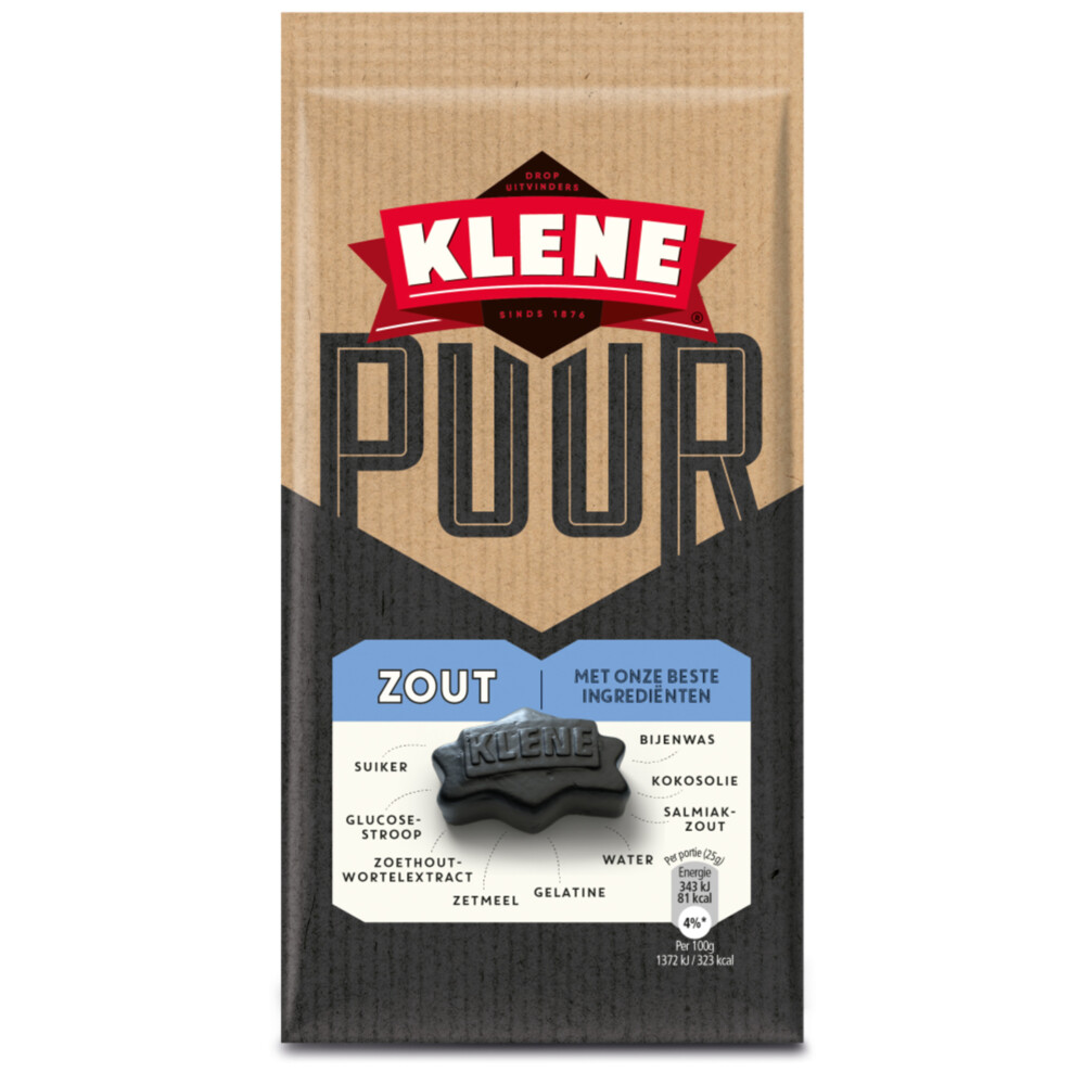 Klene Puur Zout 200 gr