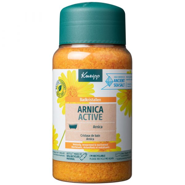 6x Kneipp Badkristallen Arnica Active 600 gr