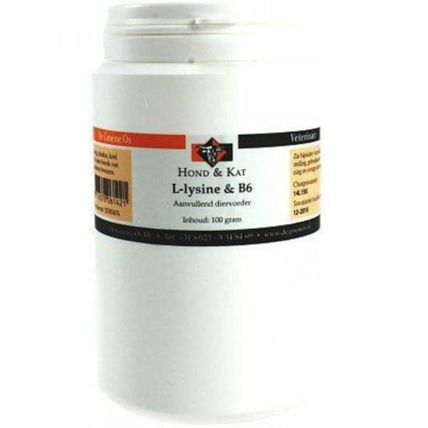 L-Lysine En Vit B6 Hond/Kat 100 gr