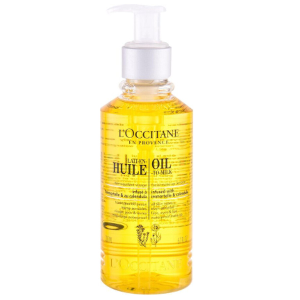 L'Occitane Immortelle Cleanser Oil Milk Make Up Remover 200 ml