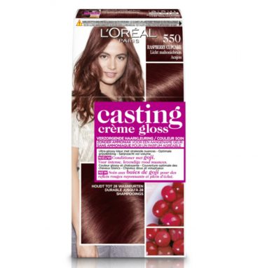 L'Oréal Casting Crème Gloss Haarkleuring 550 Rasberry Cupcake - Licht Mahoniebruin