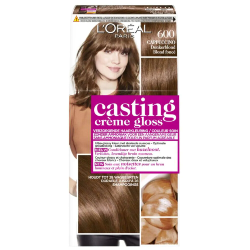 L'Oréal Casting Crème Gloss Haarkleuring 600 Cappuccino - Donkerblond