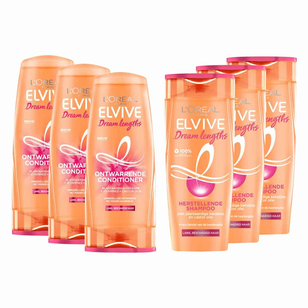 L'Oréal Elvive Dream Lengths Shampoo en Conditioner Groot Pakket