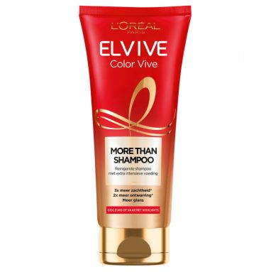 6x L'Oréal Elvive More Than Shampoo Color Vive 200 ml