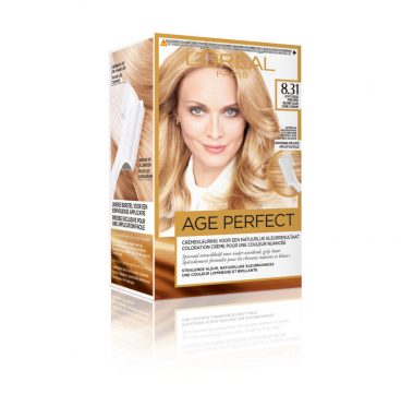 3x L'Oréal Excellence Age Perfect Haarverf 8.31 Licht Goud Asblond