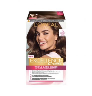 3x L'Oréal Excellence Creme 5 Lichtbruin