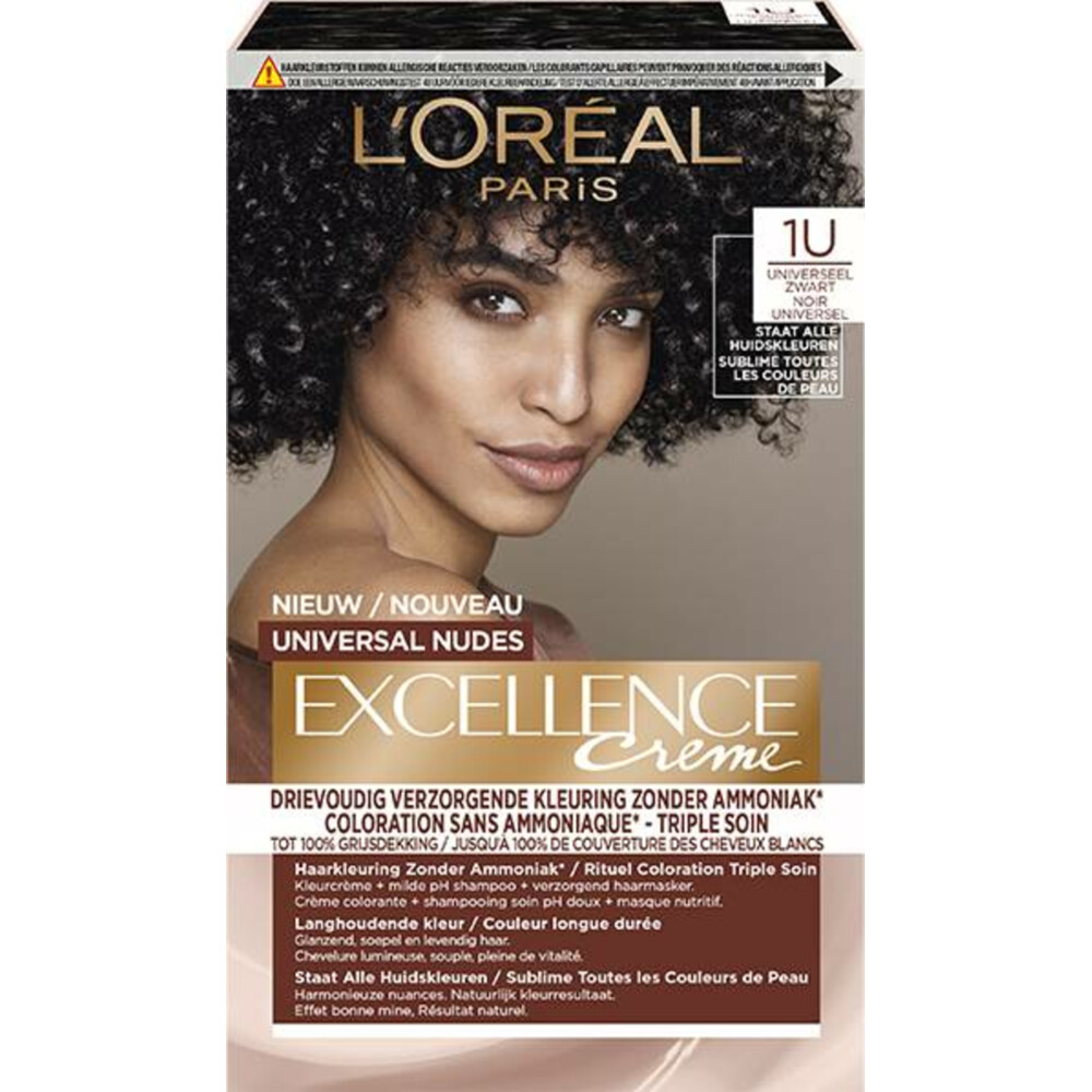 L'Oréal Excellence Creme Universal Nudes 1U Universeel Zwart