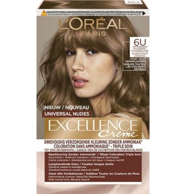 L'Oréal Excellence Creme Universal Nudes 6U Universeel Donkerblond