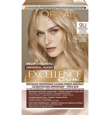 L'Oréal Excellence Creme Universal Nudes 9U Universeel Zeer Lichtblond