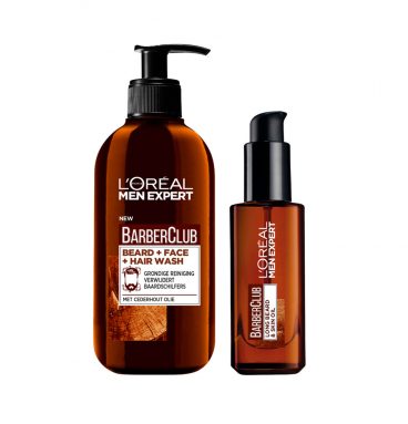 L'Oréal Men Expert BarberClub Baardolie&3-in-1 Face Wash Pakket