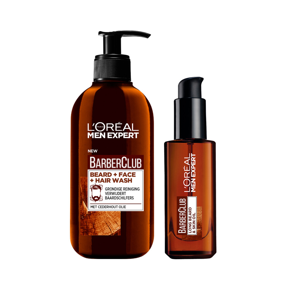 L'Oréal Men Expert BarberClub Baardolie&3-in-1 Face Wash Pakket