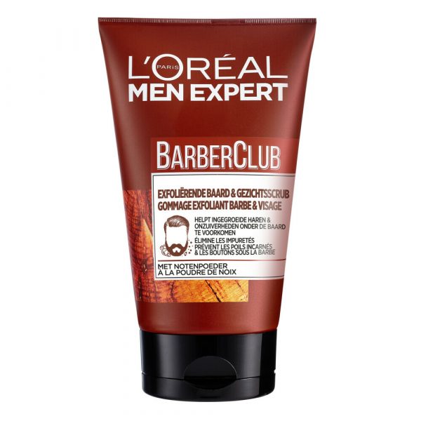 6x L'Oréal Men Expert BarberClub Exfoliërende Baard&Gezichtsscrub 100 ml