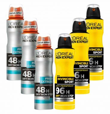 L'Oréal Men Expert Deodorant Spray Fresh Extreme + Invincible Sport Pakket